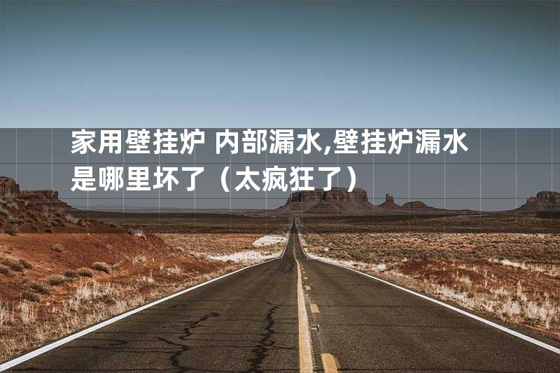 家用壁挂炉 内部漏水,壁挂炉漏水是哪里坏了（太疯狂了）